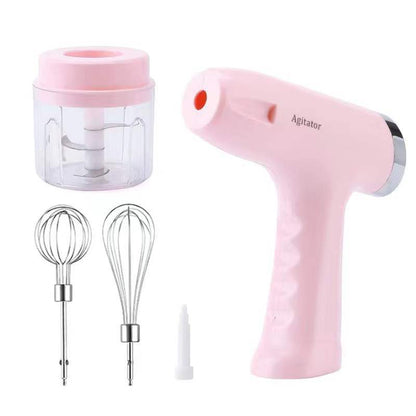 Portable Battery-Powered Hand Mixer Home Kitchen Cream Whisk
